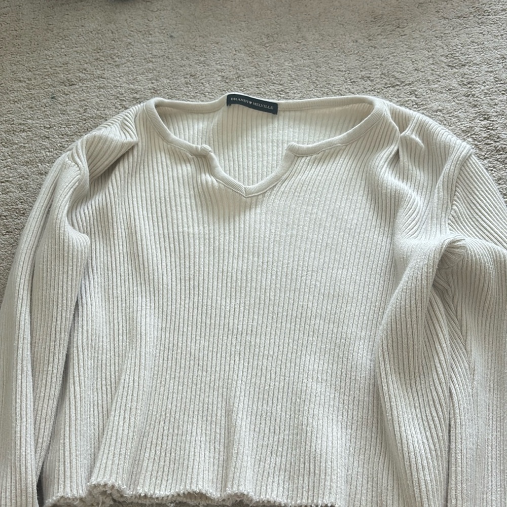 brandy melville cream sweater